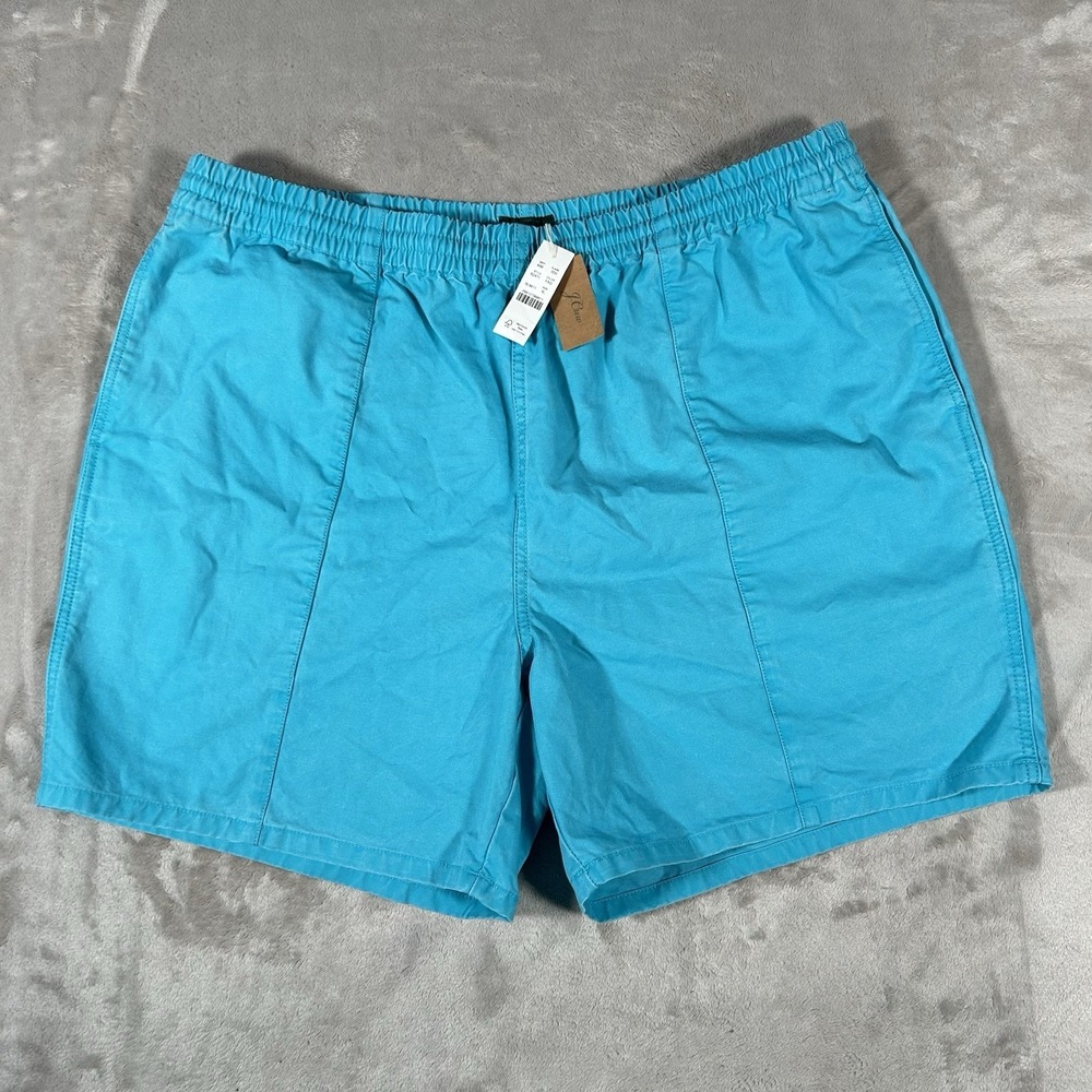 NEW J. Crew Heritage Gym Shorts 6" Mens XL Blue Seaside Canvas 100% Cotton NWT